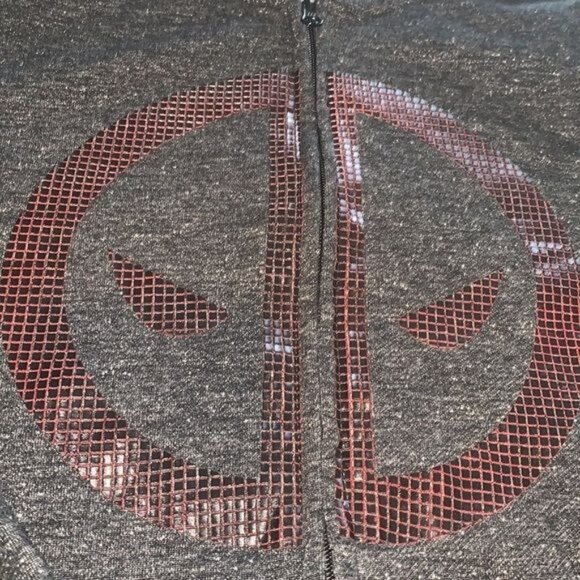 Marvel Deadpool Hooded Zip-Up Jacket L - Picture 5 of 10